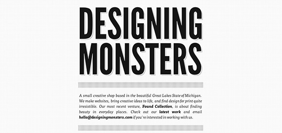 Designing
            Monsters